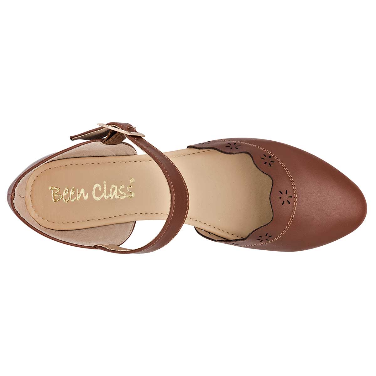 Flats puntales Exterior Piel sintética Color Café Para Mujer De Been Class