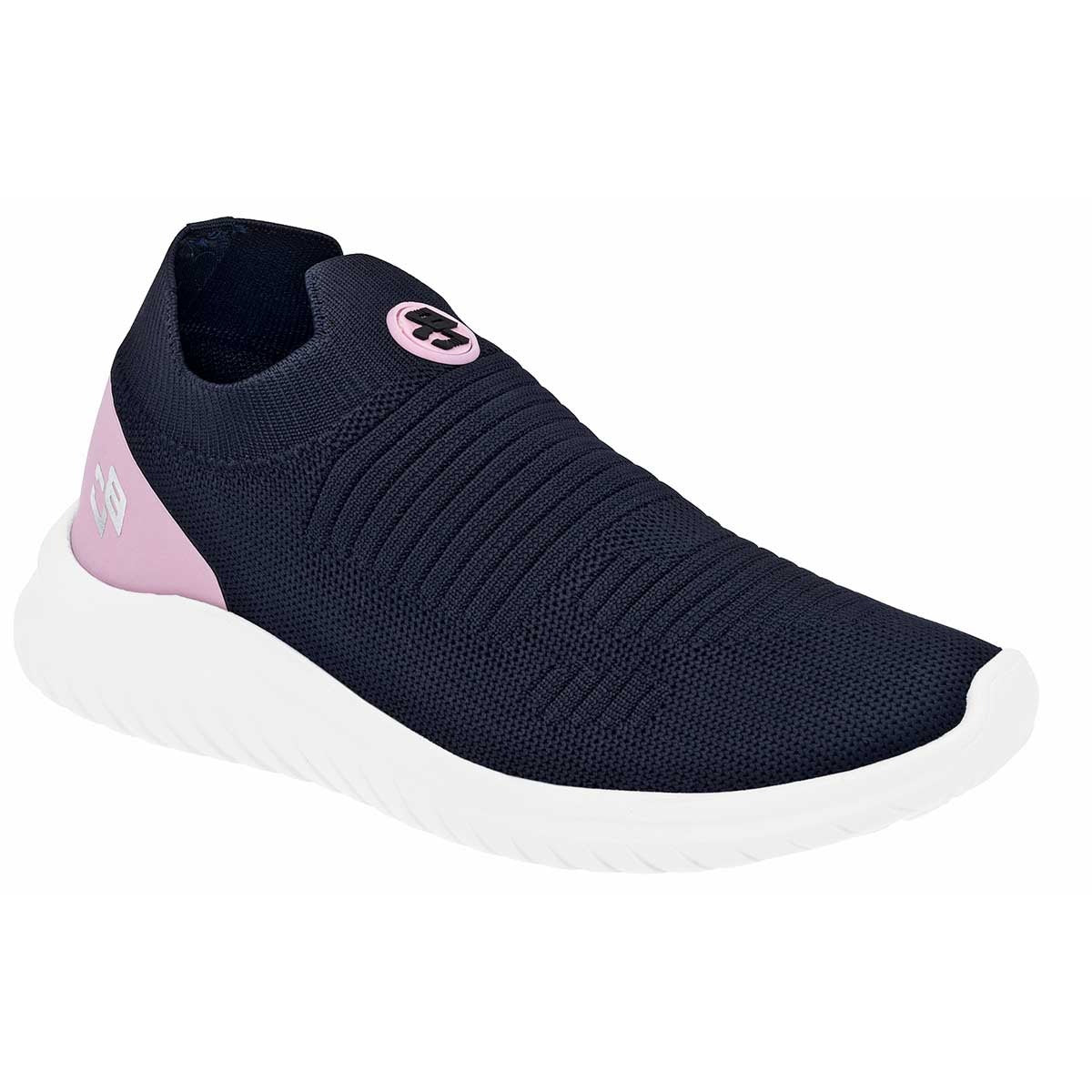 Tenis sin Cordones Exterior Textil Color Marino Para Mujer De Been Class