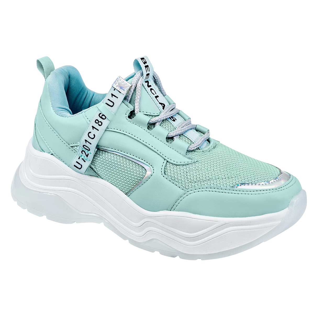 Tenis tipo deportivo Exterior Sintético Color Verde Para Mujer De Been Class