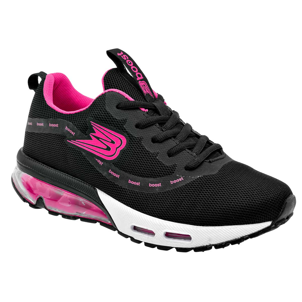 Tenis para correr Exterior Textil Color Negro Para Mujer De Boost