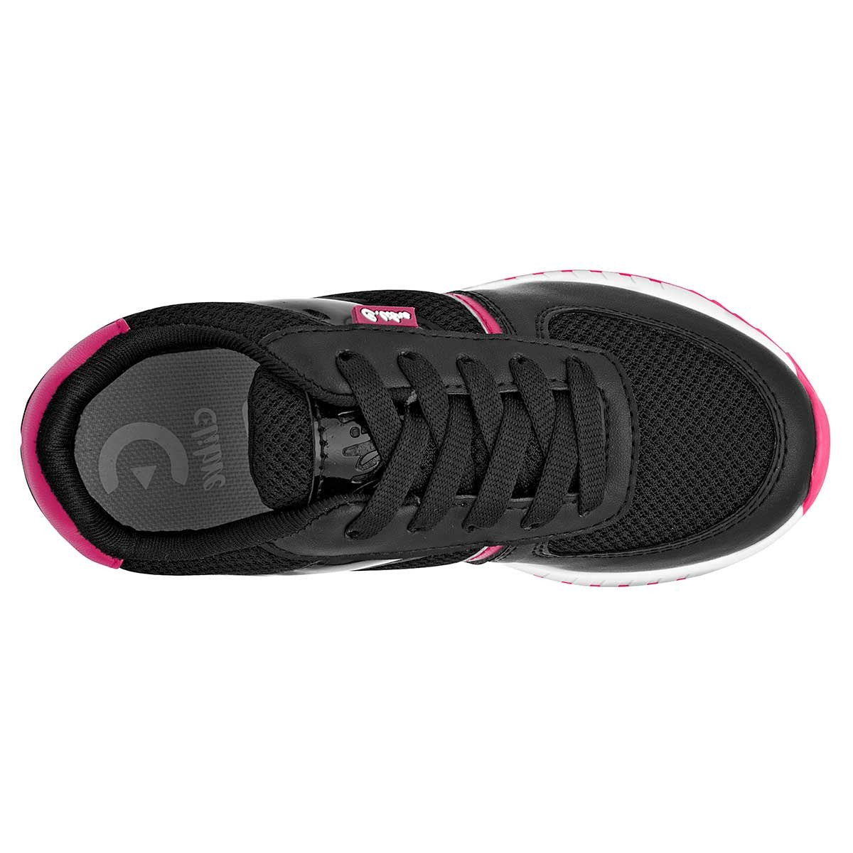 Tenis tipo deportivo  Exterior Piel sintética Color Negro Con Fiusha Para Mujer De C Libre