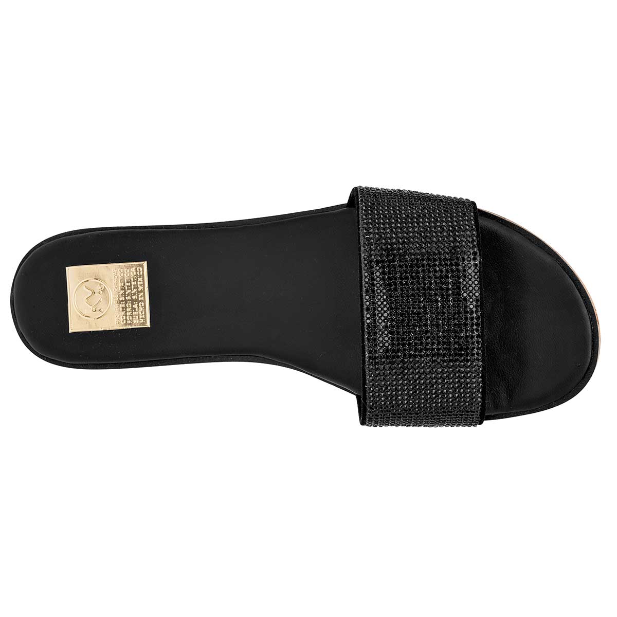 Sandalias de piso Exterior Sintético Color Negro Para Mujer De RBCOLLECTION