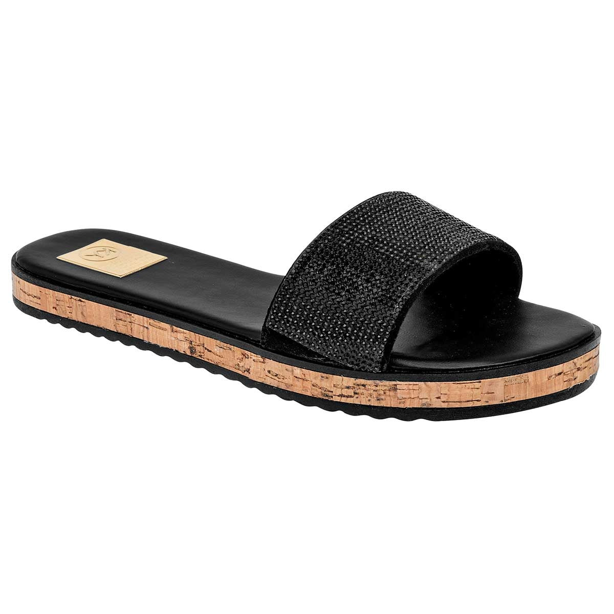 Sandalias de piso Exterior Sintético Color Negro Para Mujer De RBCOLLECTION