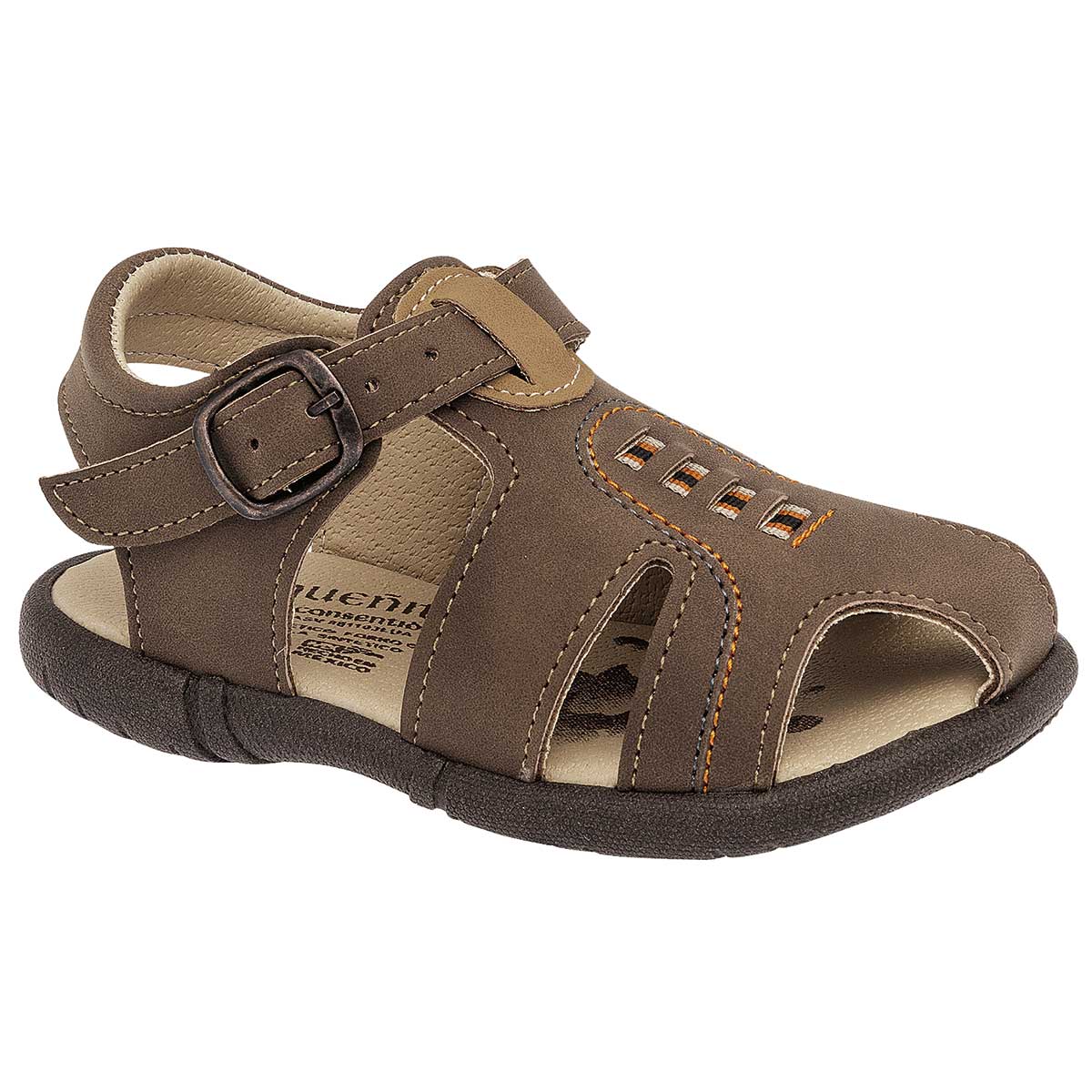 Sandalias Exterior Sintético Color Camel Para Niño De Chaparrin