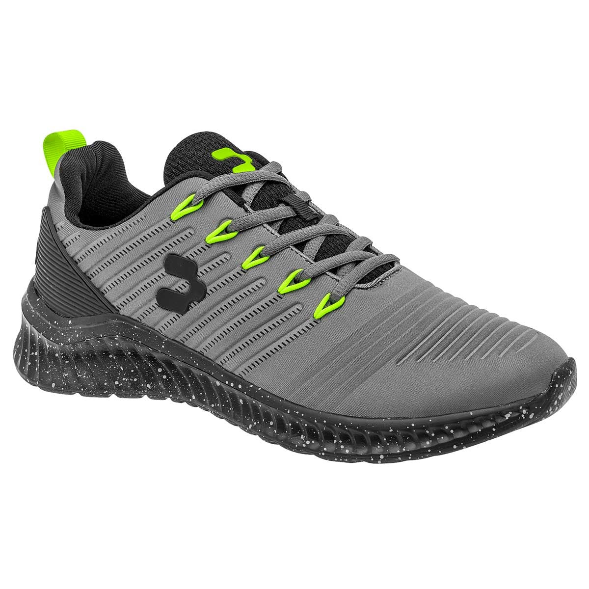 Tenis para correr Exterior Textil Color Gris Con Negro Para Hombre De Charly