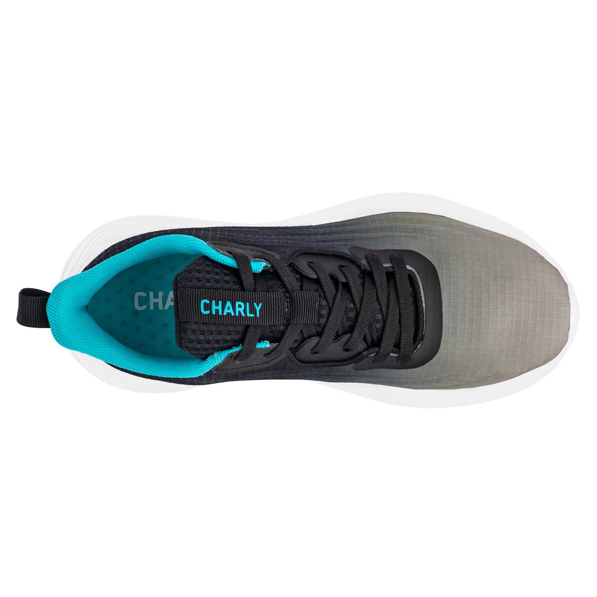 Tenis tipo deportivo  Exterior Textil Color Gris Con Negro Para Mujer De Charly
