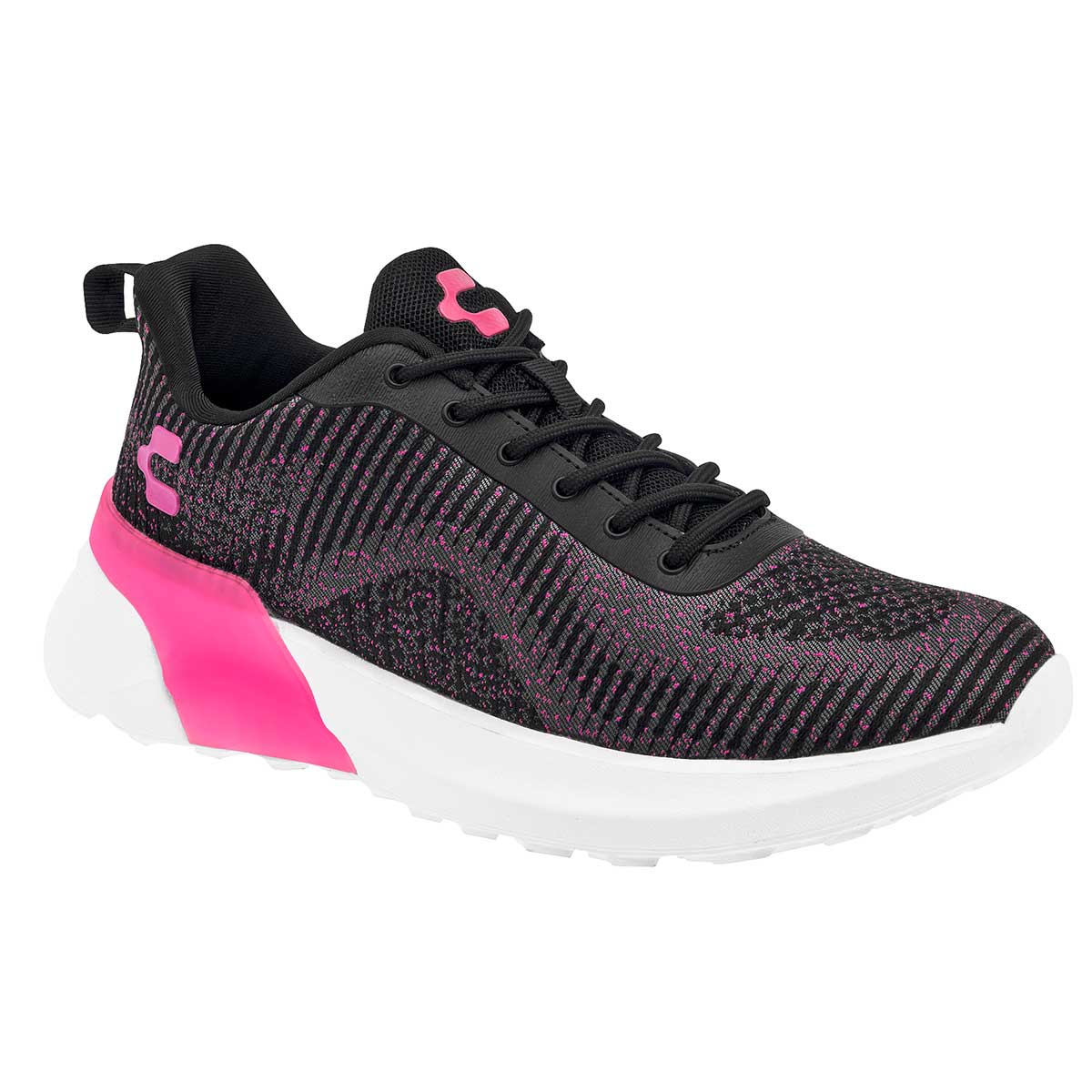 Tenis tipo deportivo Exterior Textil Color Negro Para Mujer De Charly