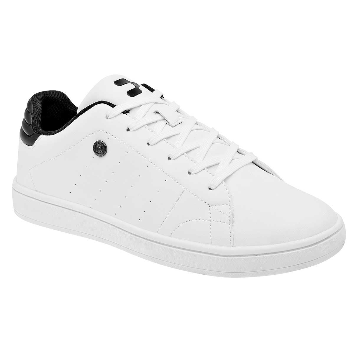 Tenis con cordones Exterior Sintético Color Blanco Negro Para Hombre De Charly