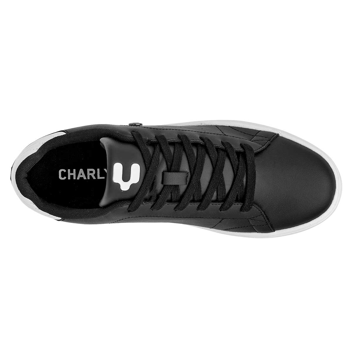 Tenis con cordones Exterior Sintético Color Negro Con Blanco Para Hombre De Charly