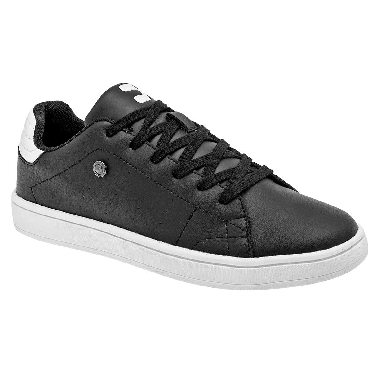 Tenis con cordones Exterior Sintético Color Negro Con Blanco Para Hombre De Charly