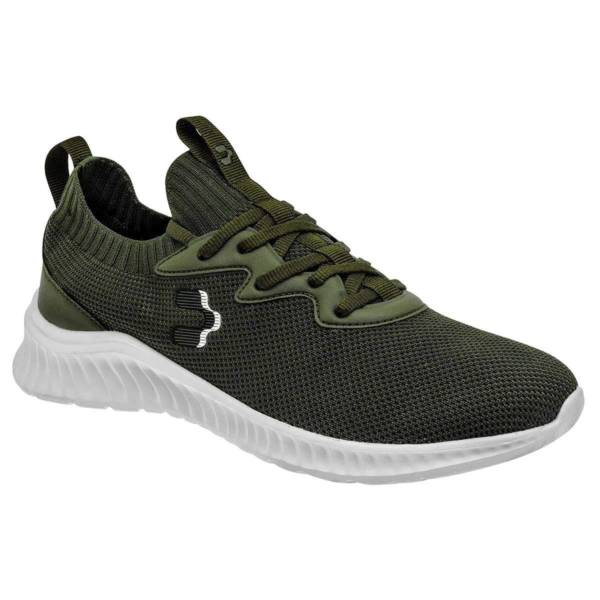 Tenis con cordones Exterior Textil Color Olivo Para Hombre De Charly