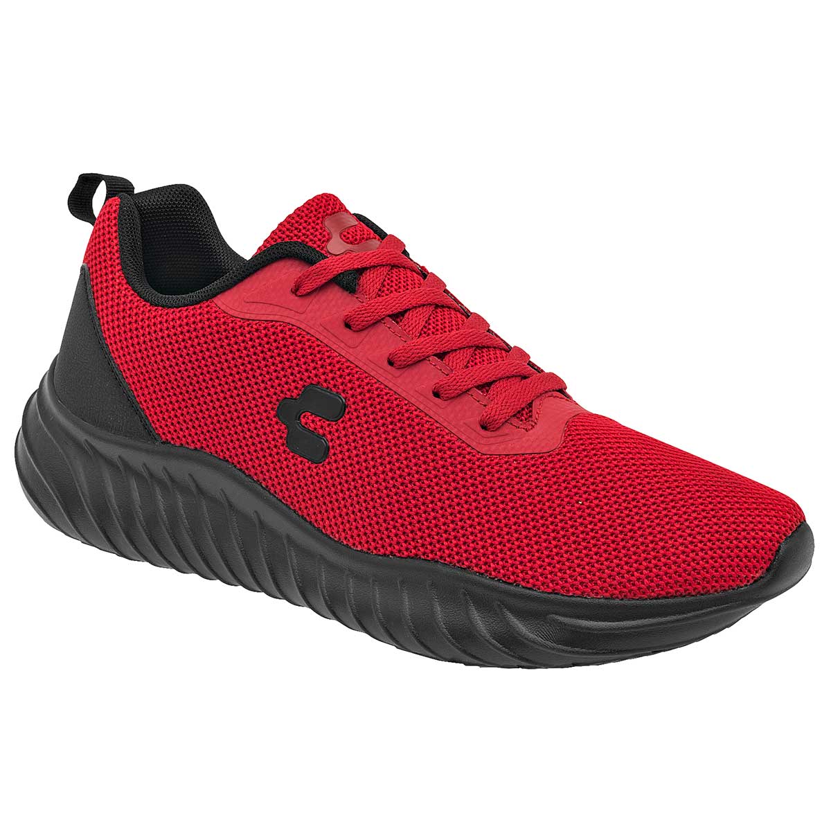 Tenis para correr Exterior Textil Color Rojo Con Negro Para Hombre De Charly