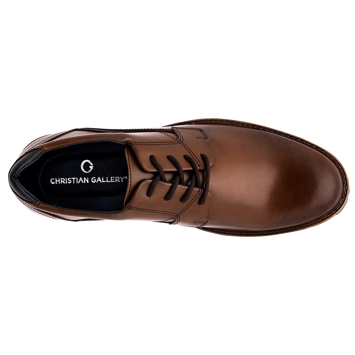 Oxfords Exterior Piel Color Café Para Hombre De Christian Gallery