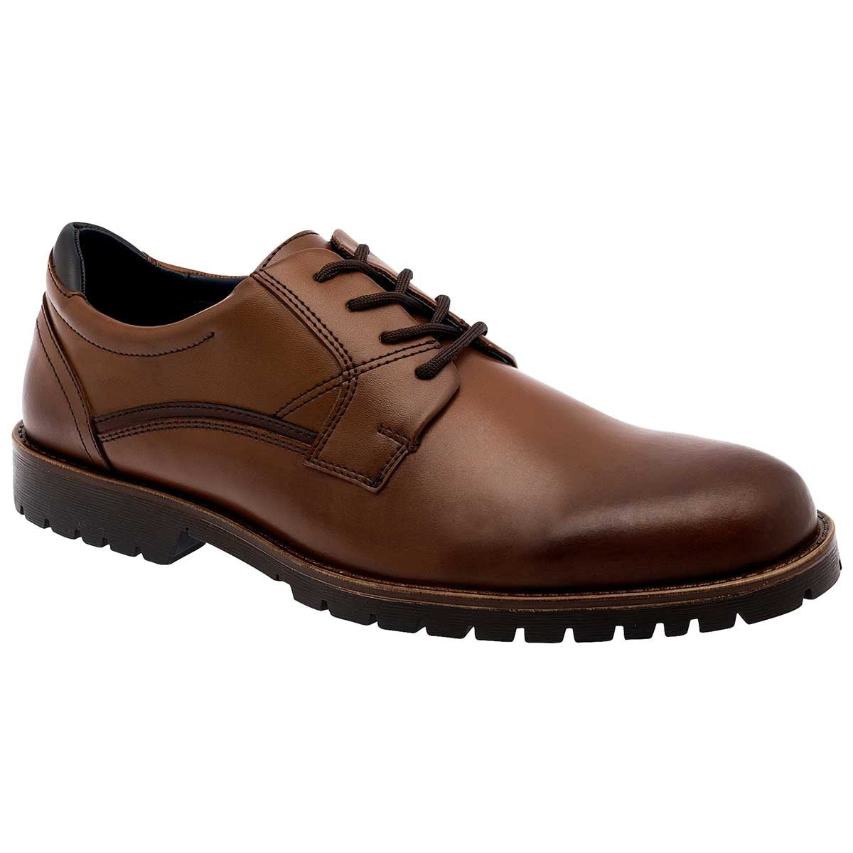 Oxfords Exterior Piel Color Café Para Hombre De Christian Gallery