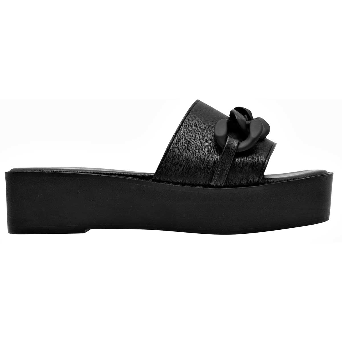 Sandalias con plataforma Exterior Sintético Color Negro Para Mujer De Clasben