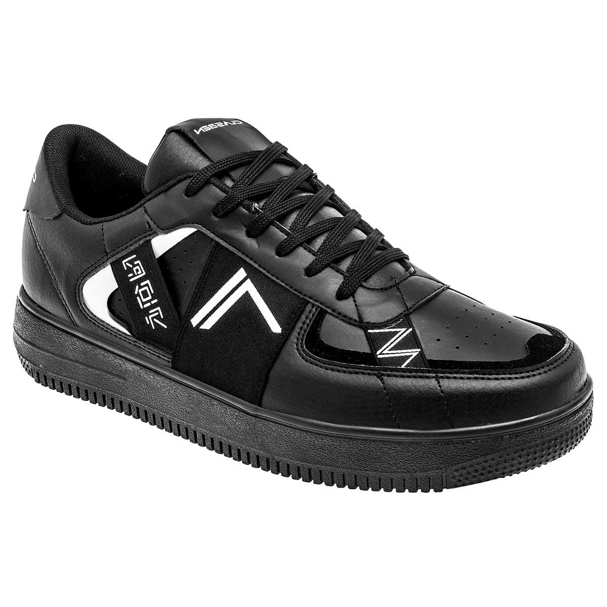 Tenis con cordones Exterior Sintético Color Negro Para Hombre De Clasben