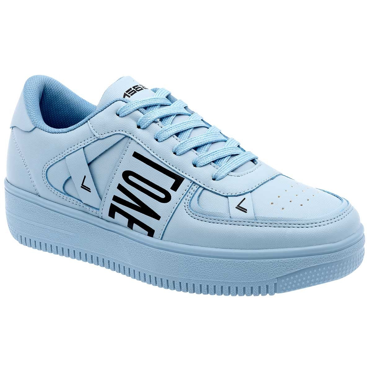 Tenis tipo deportivo Exterior Piel sintética Color Azul Para Mujer De Clasben