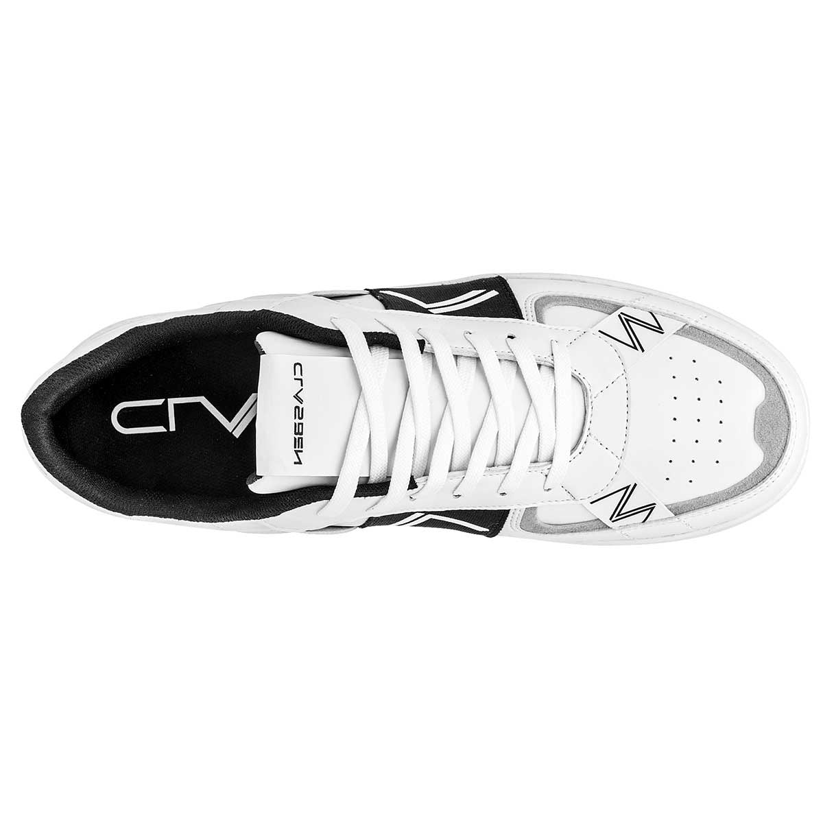 Tenis con cordones Exterior Sintético Color Blanco Con Marino Para Hombre De Clasben