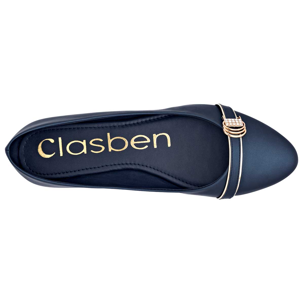 Flats clásicas Exterior Piel sintética Color Marino Para Mujer De Clasben