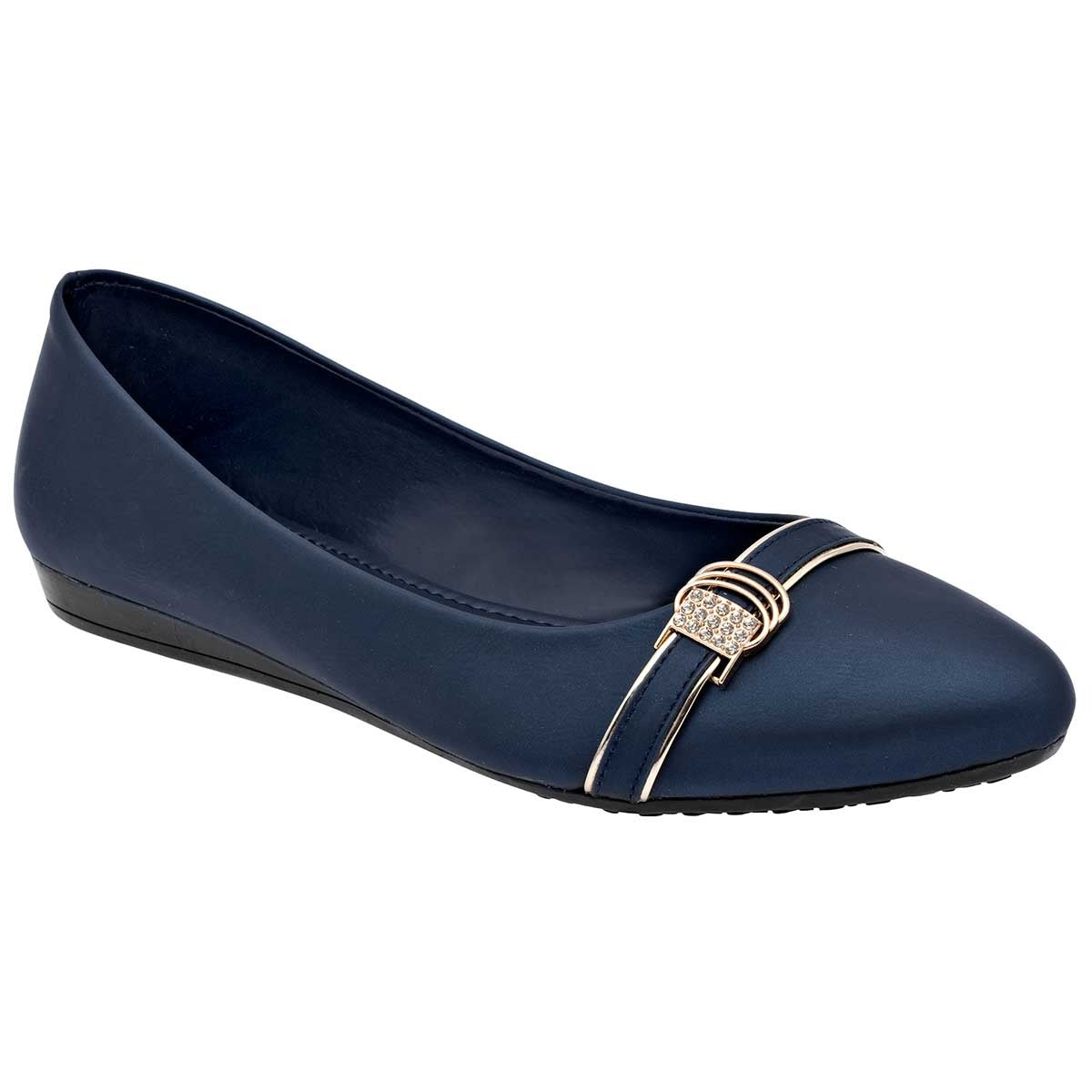 Flats clásicas Exterior Piel sintética Color Marino Para Mujer De Clasben