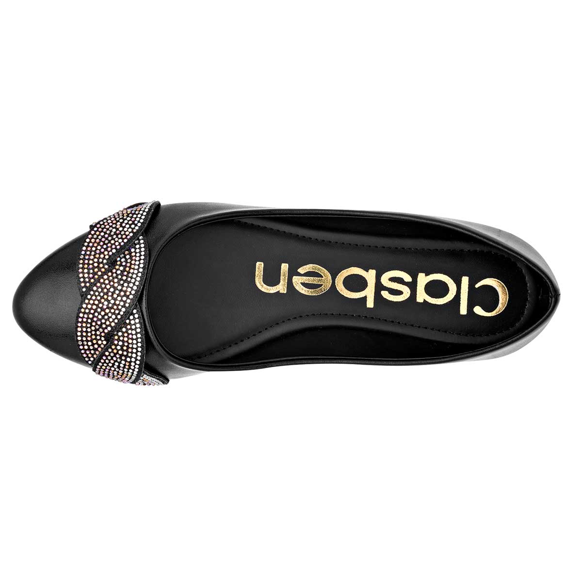 Flats clásicas Exterior Piel sintética Color Negro Para Mujer De Clasben