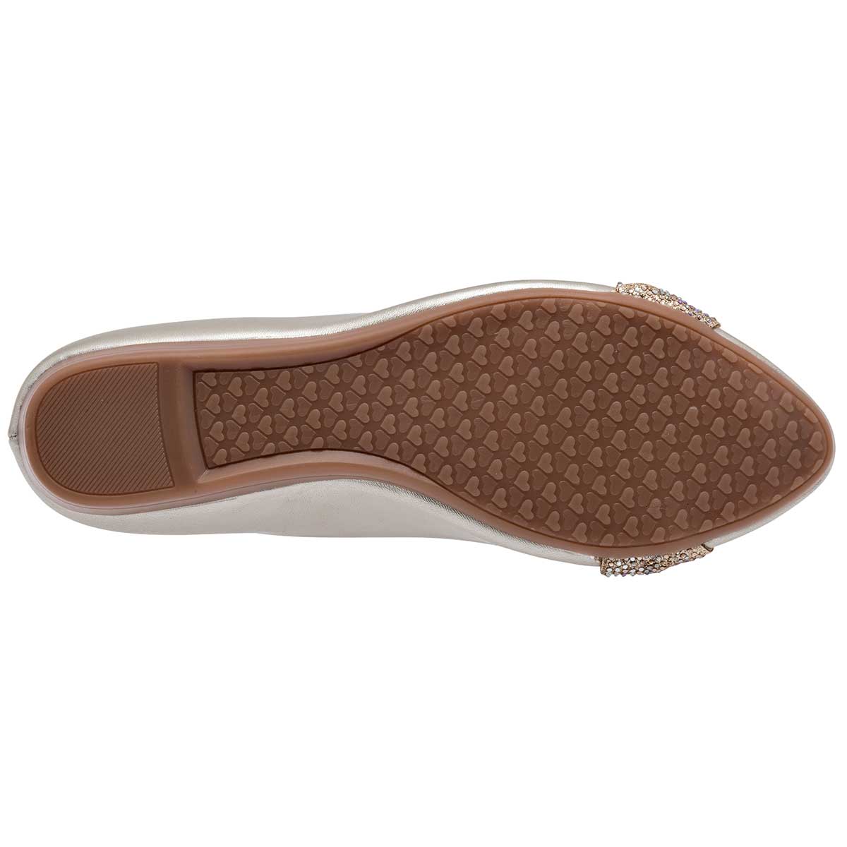 Flats clásicas Exterior Piel sintética Color Oro Para Mujer De Clasben