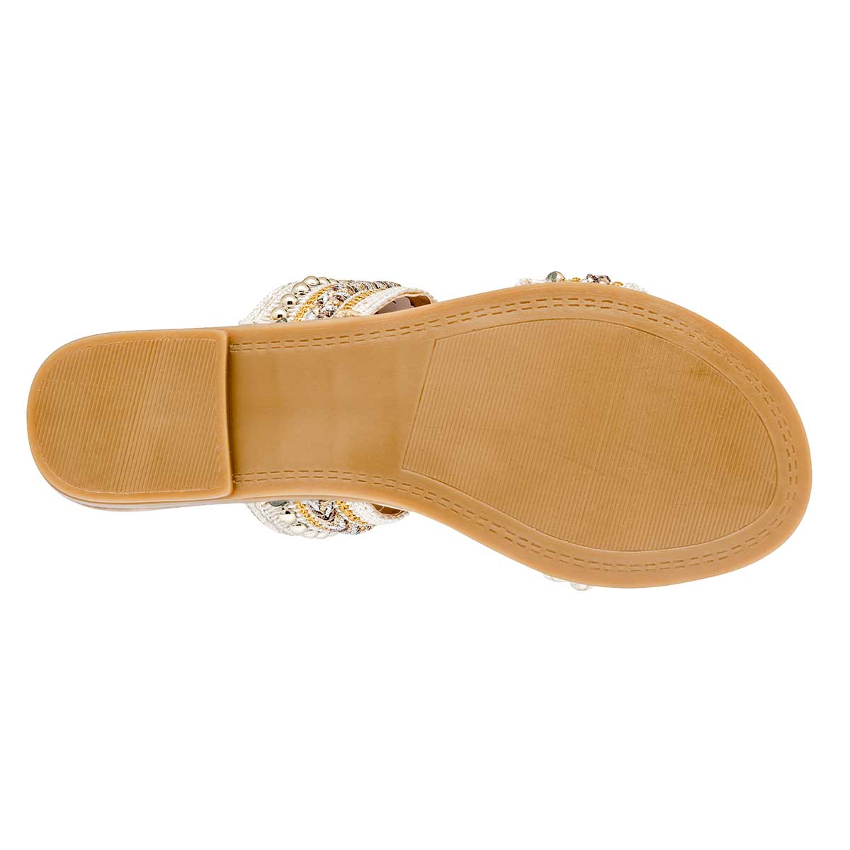 Sandalias de piso Exterior Textil Color Beige Para Mujer De RBCOLLECTION
