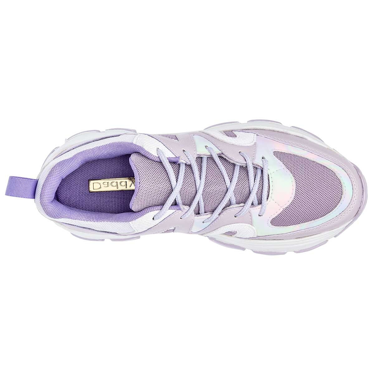 Tenis tipo deportivo Exterior Sintético Color Lila Para Mujer De Daddy