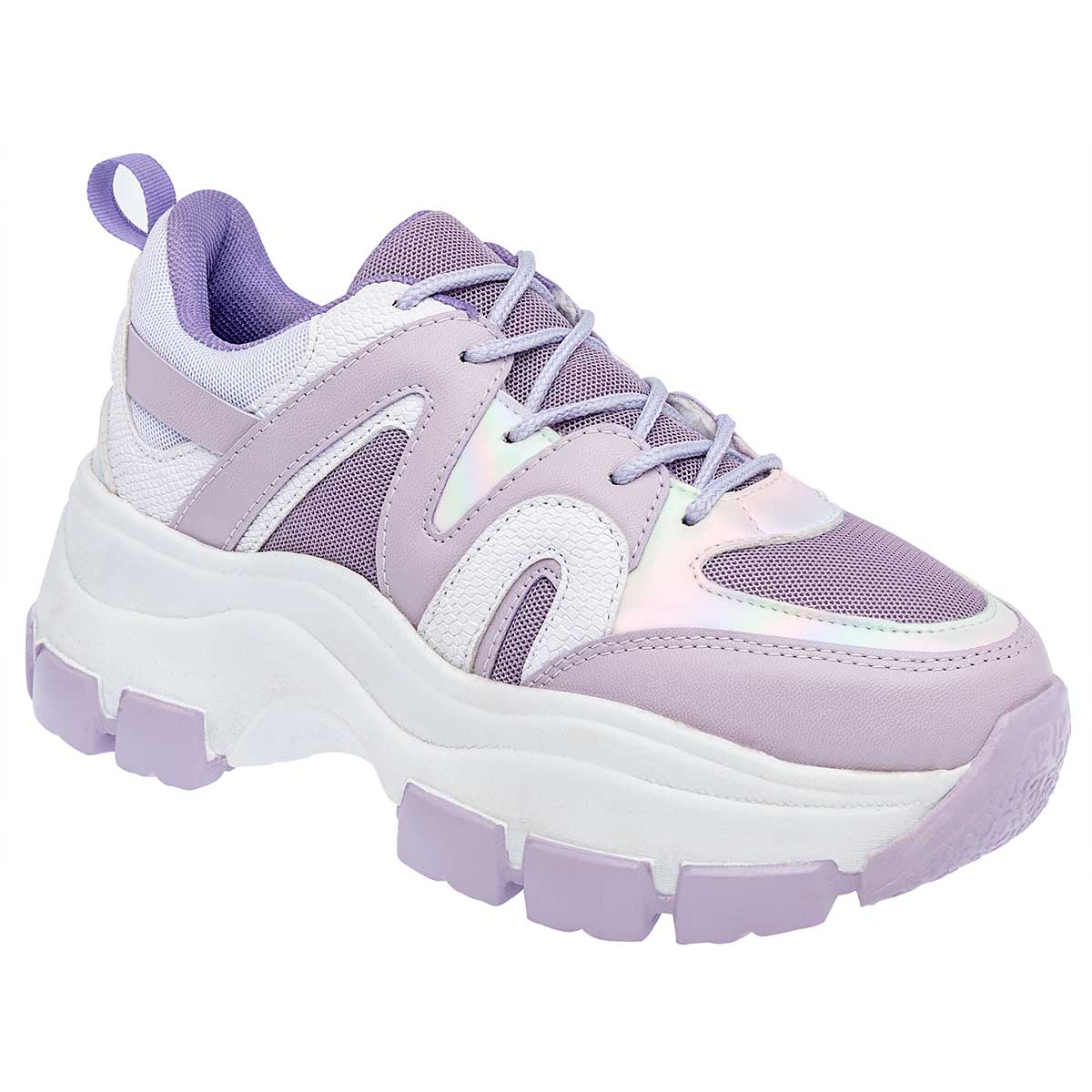 Tenis tipo deportivo Exterior Sintético Color Lila Para Mujer De Daddy