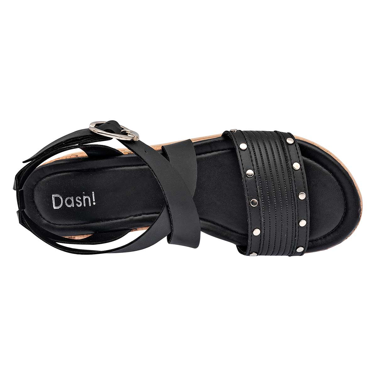 Sandalias con plataforma Exterior Sintético Color Negro Para Mujer De Dash