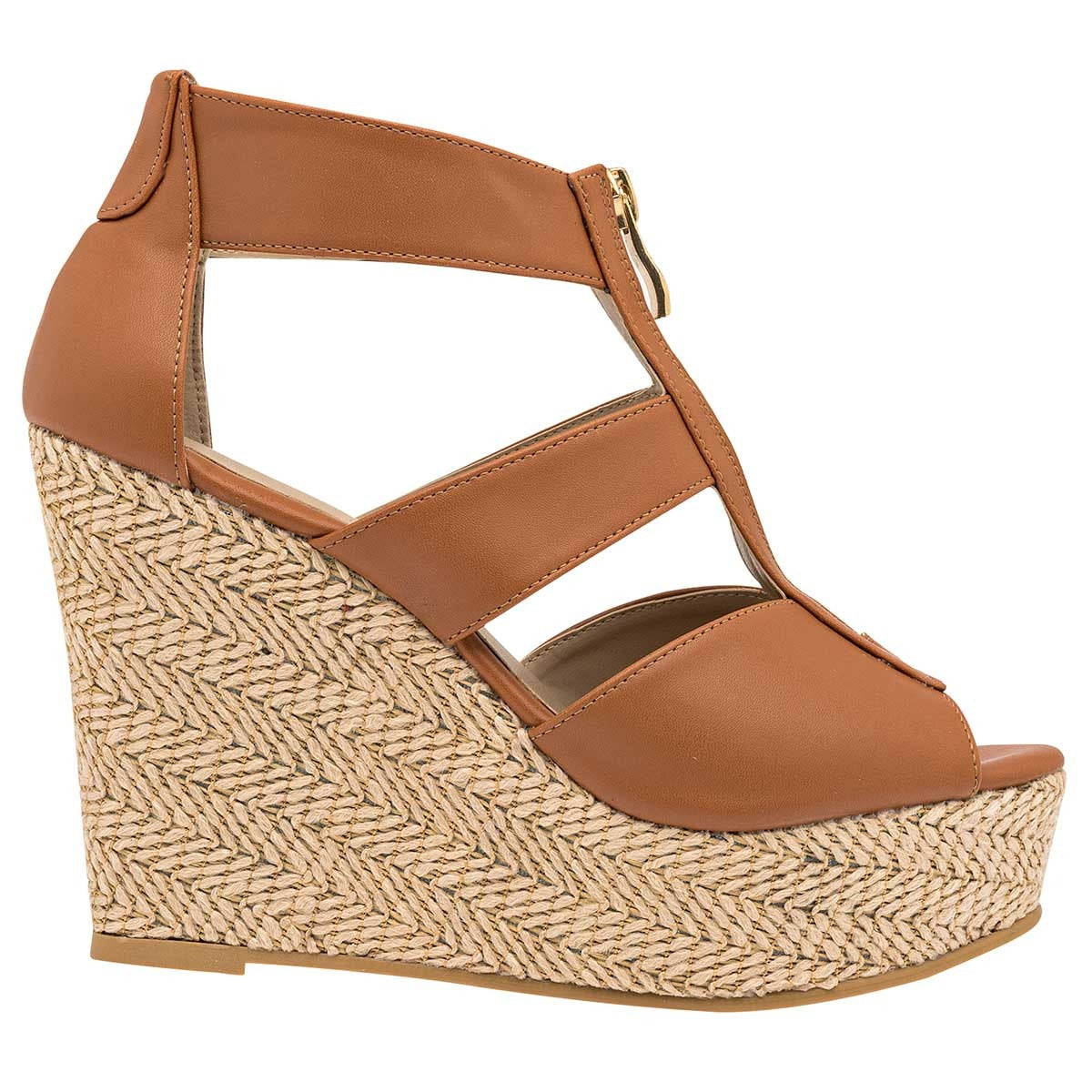 Sandalias con plataforma Exterior Sintético Color Camel Para Mujer De D'Cristian