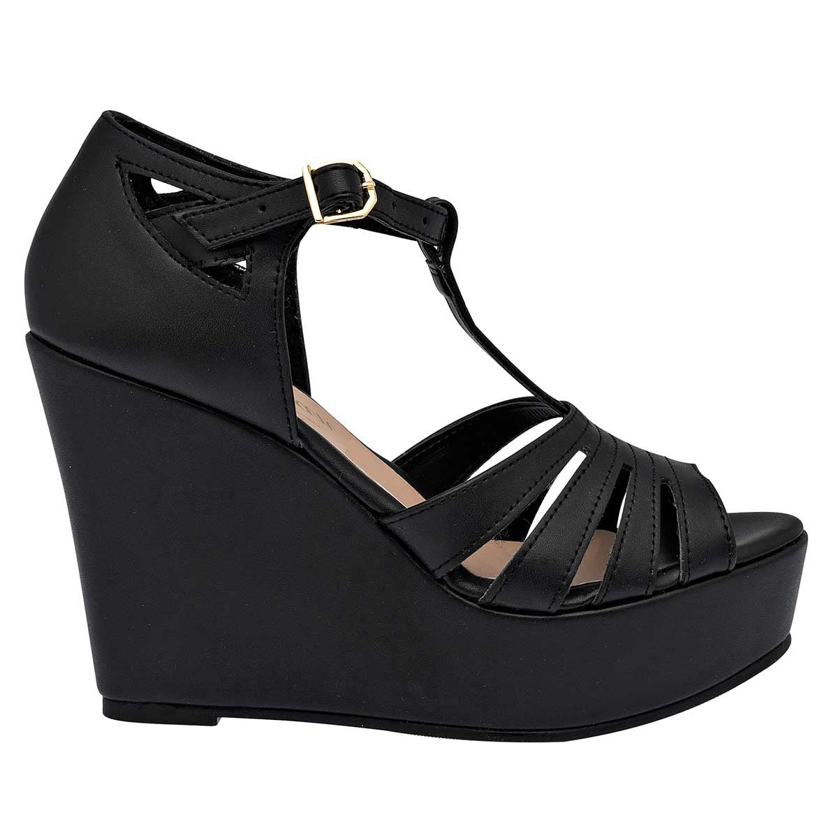 Sandalias con plataforma Exterior Sintético Color Negro Para Mujer De D'Cristian