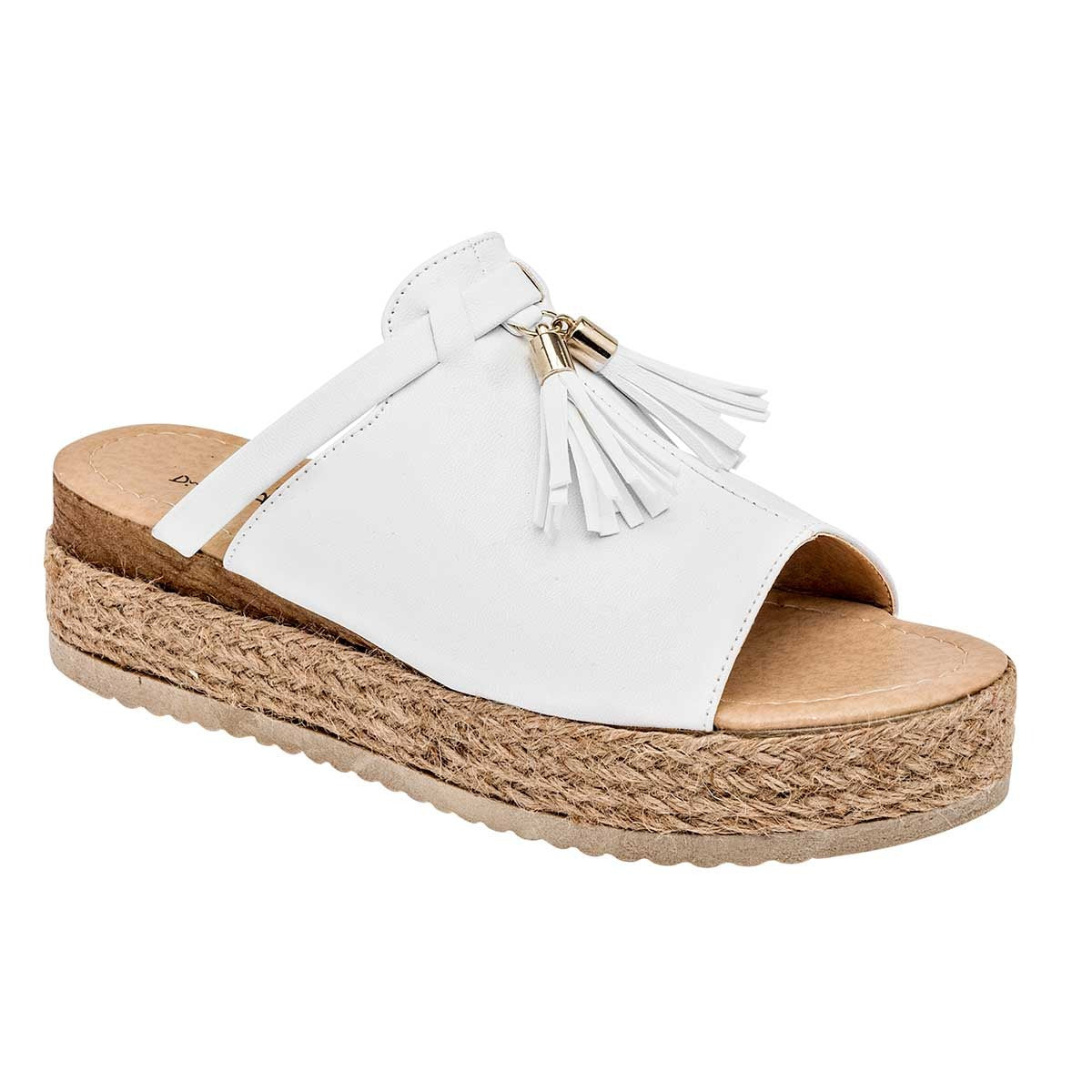 Sandalias con plataforma Exterior Sintético Color Blanco Para Mujer De RBCOLLECTION