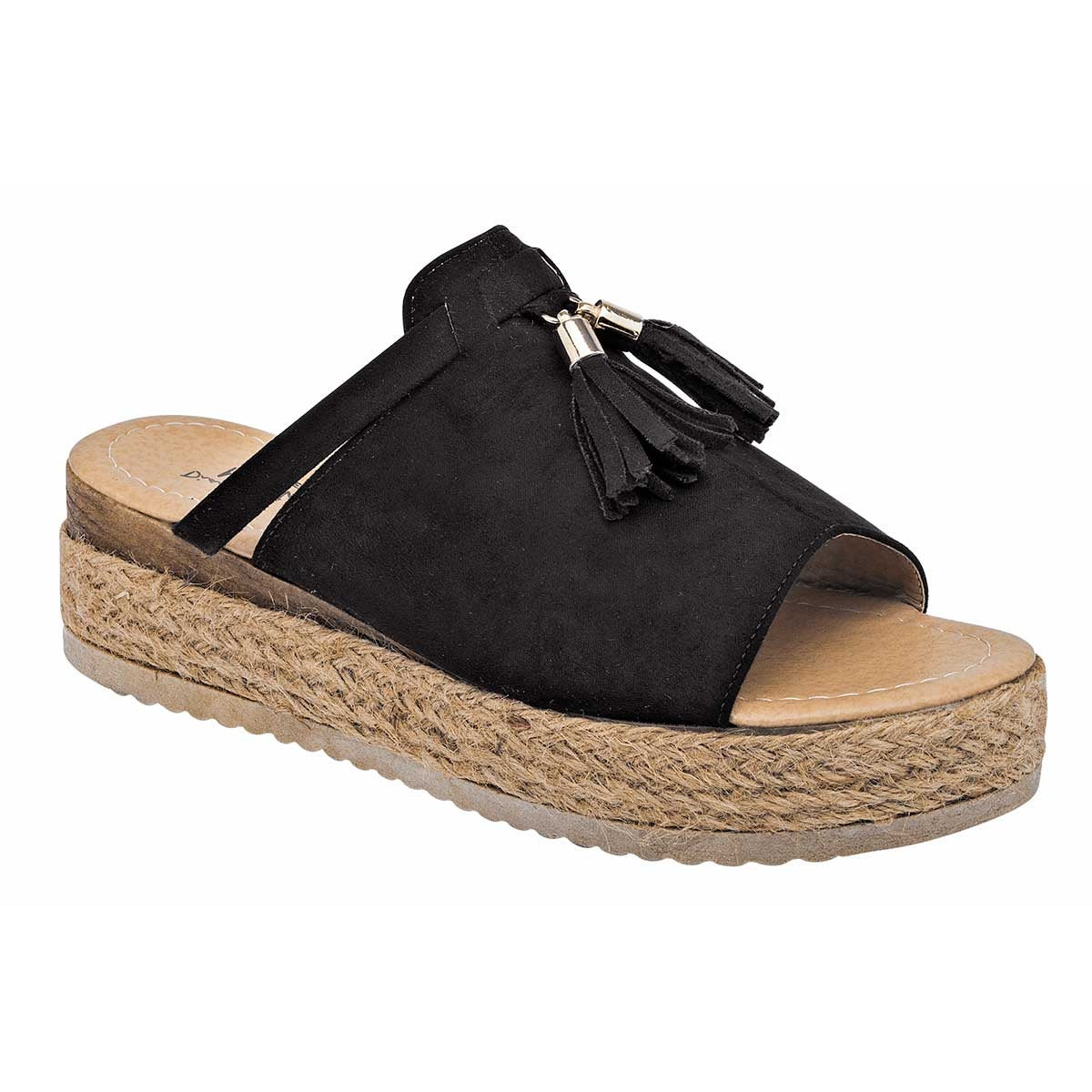 Sandalias con plataforma Exterior Sintético Color Negro Para Mujer De RBCOLLECTION