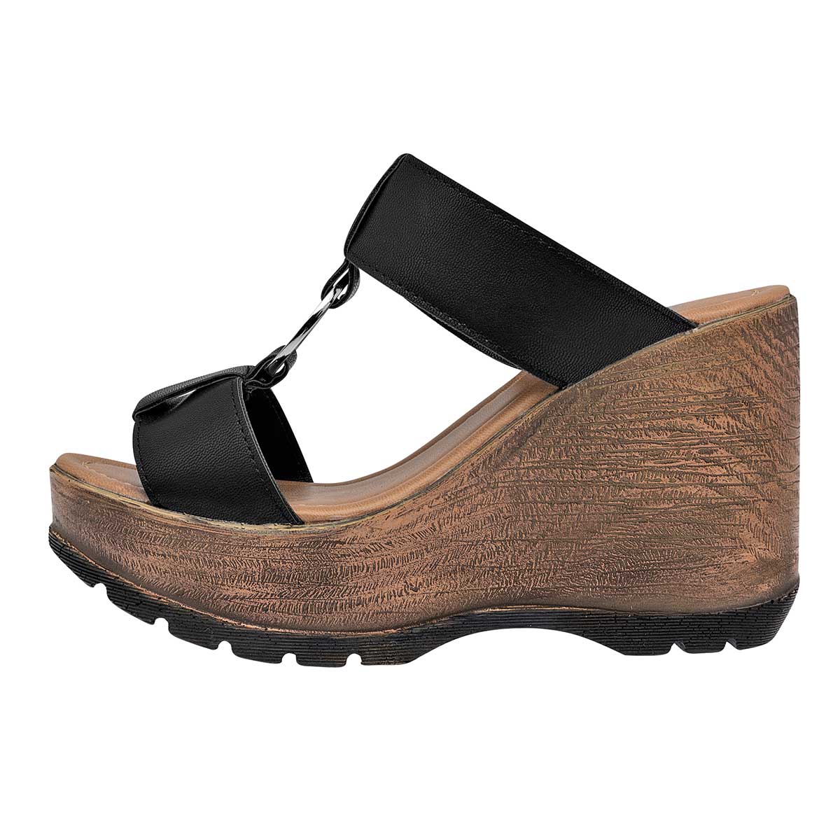 Sandalias con plataforma Exterior Sintético Color Negro Para Mujer De RBCOLLECTION