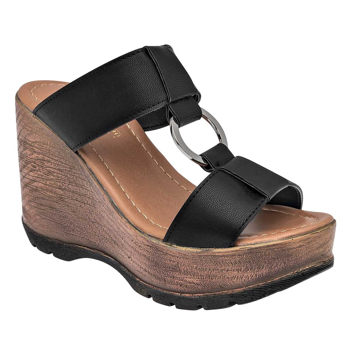 Sandalias con plataforma Exterior Sintético Color Negro Para Mujer De RBCOLLECTION