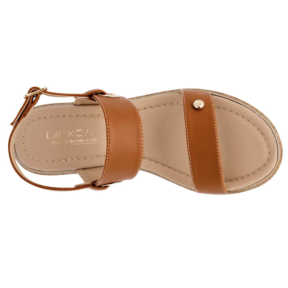 Sandalias con plataforma Exterior Sintético Color Camel Para Mujer De RBCOLLECTION