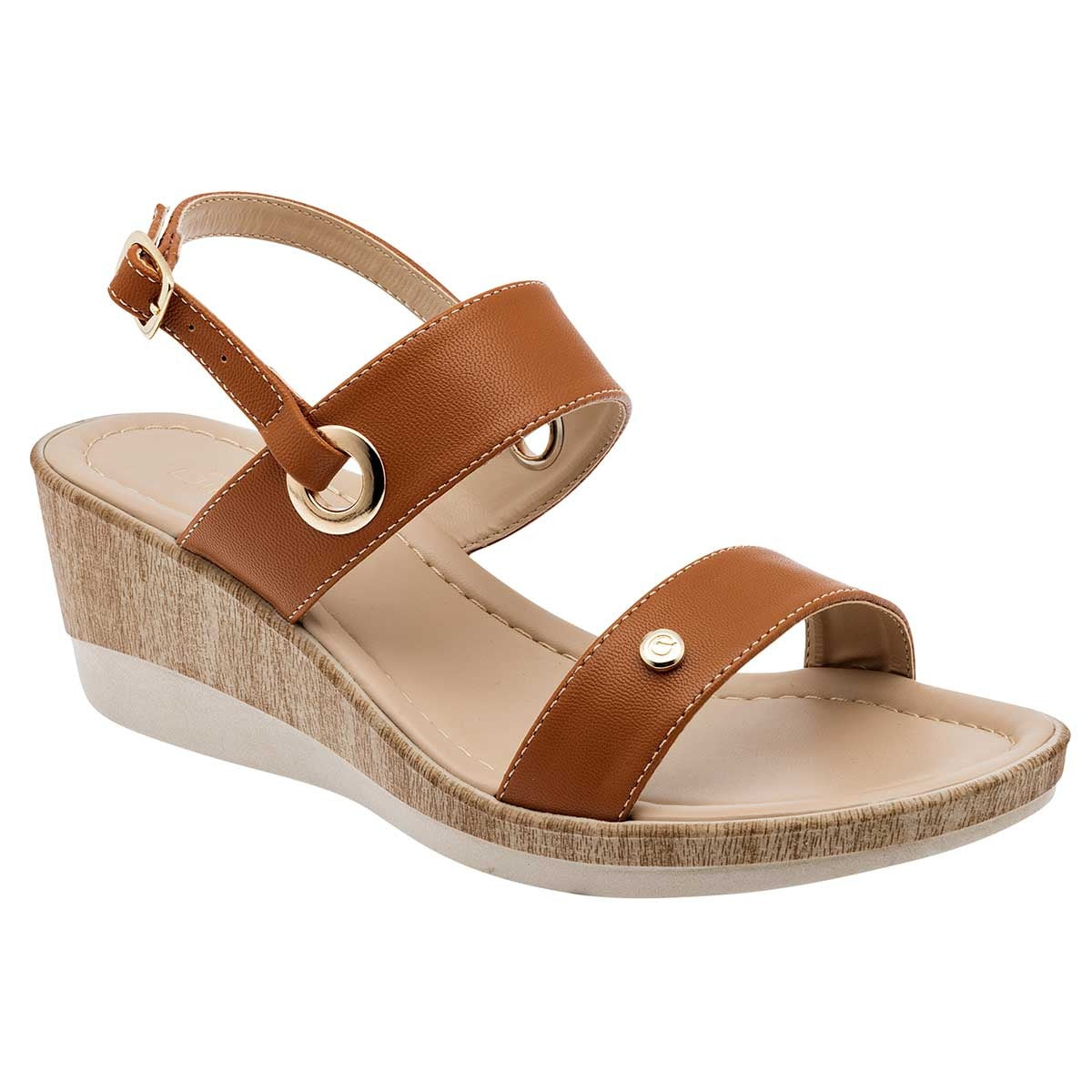 Sandalias con plataforma Exterior Sintético Color Camel Para Mujer De RBCOLLECTION