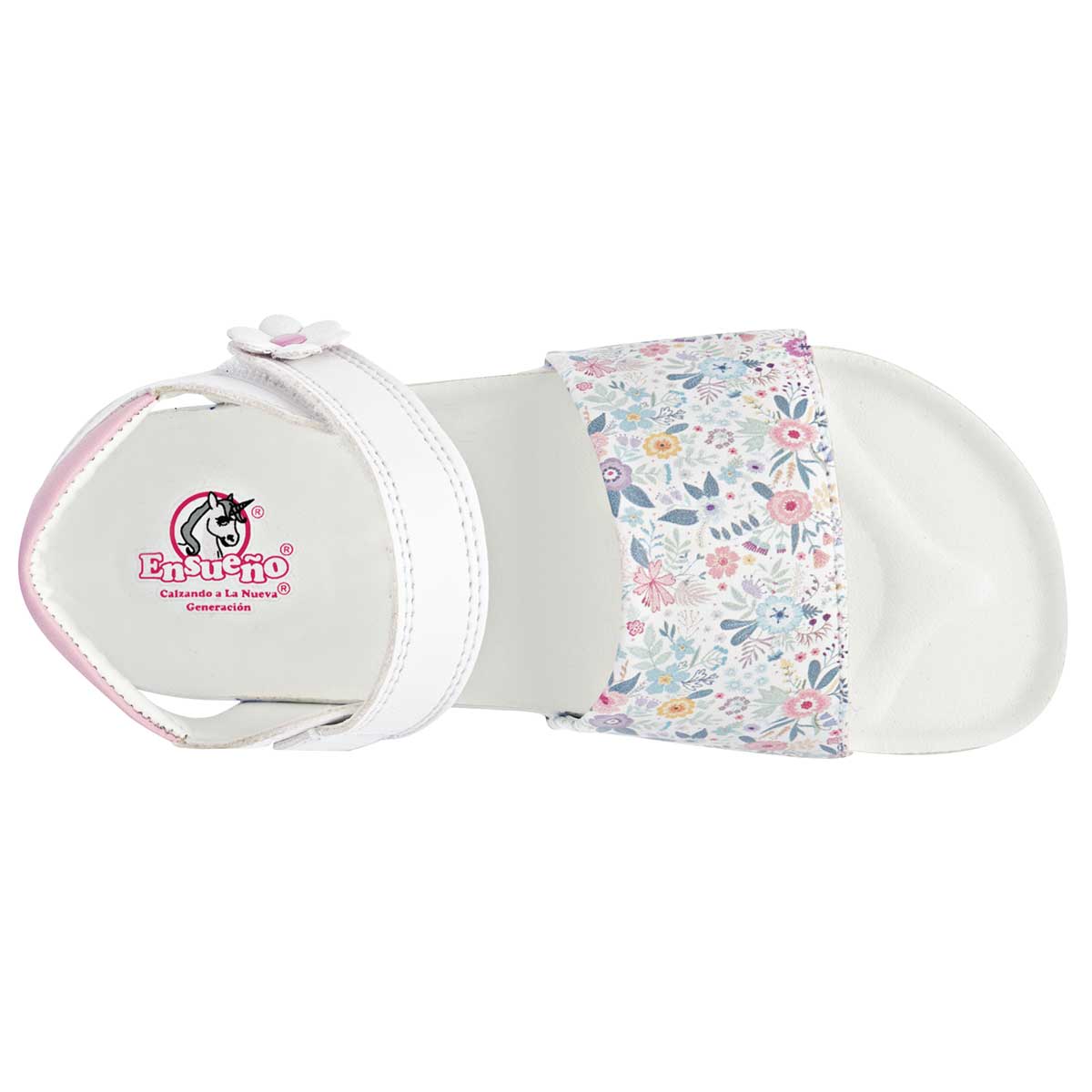 Sandalias Exterior Sintético Color Blanco Para Niña De Ensueño