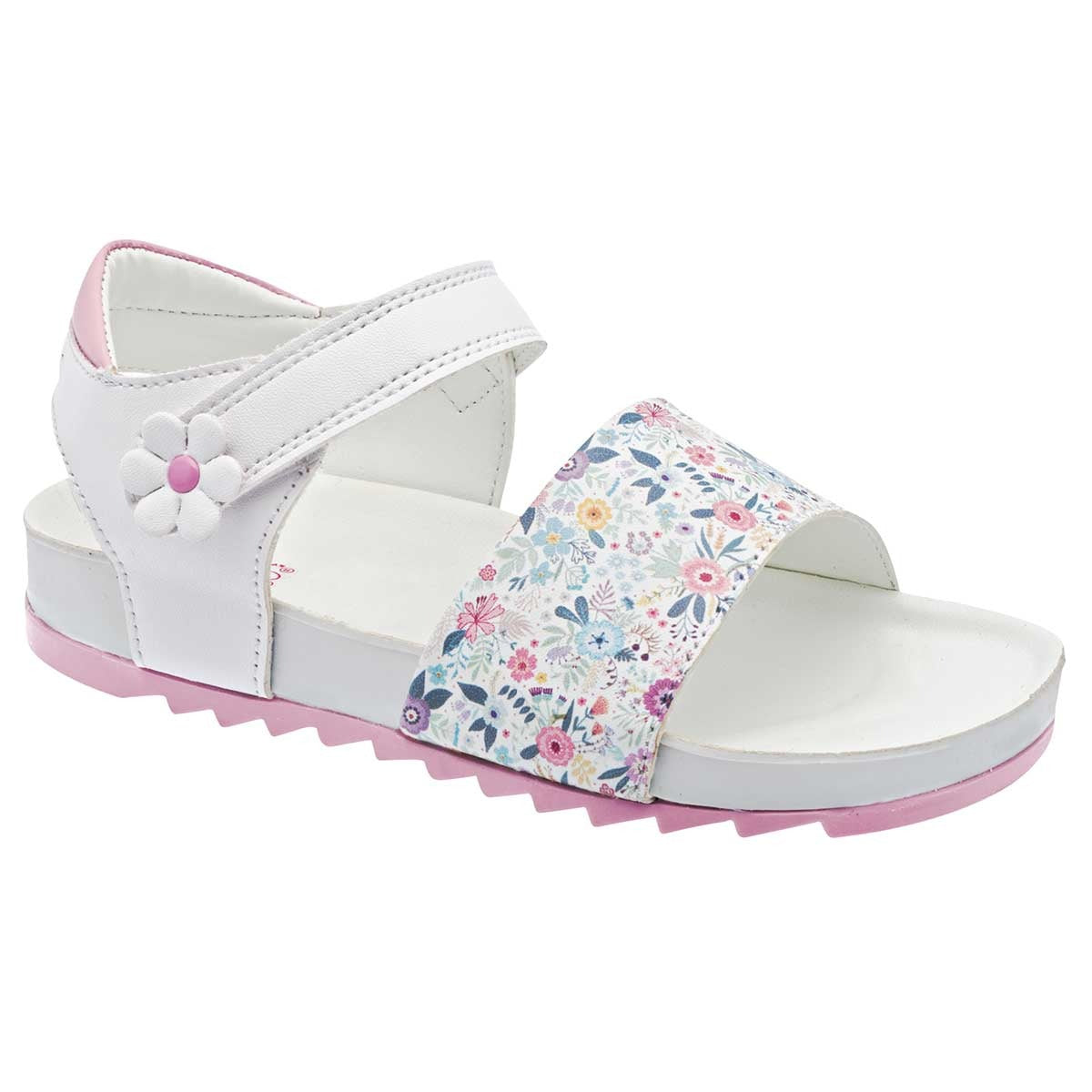 Sandalias Exterior Sintético Color Blanco Para Niña De Ensueño
