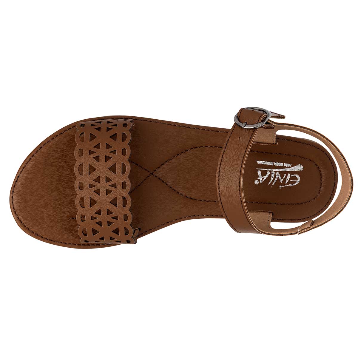 Sandalias de piso Exterior Sintético Color Camel Para Mujer De RBCOLLECTION