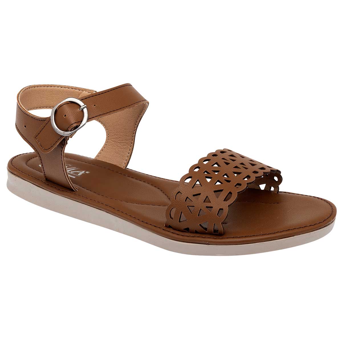Sandalias de piso Exterior Sintético Color Camel Para Mujer De RBCOLLECTION