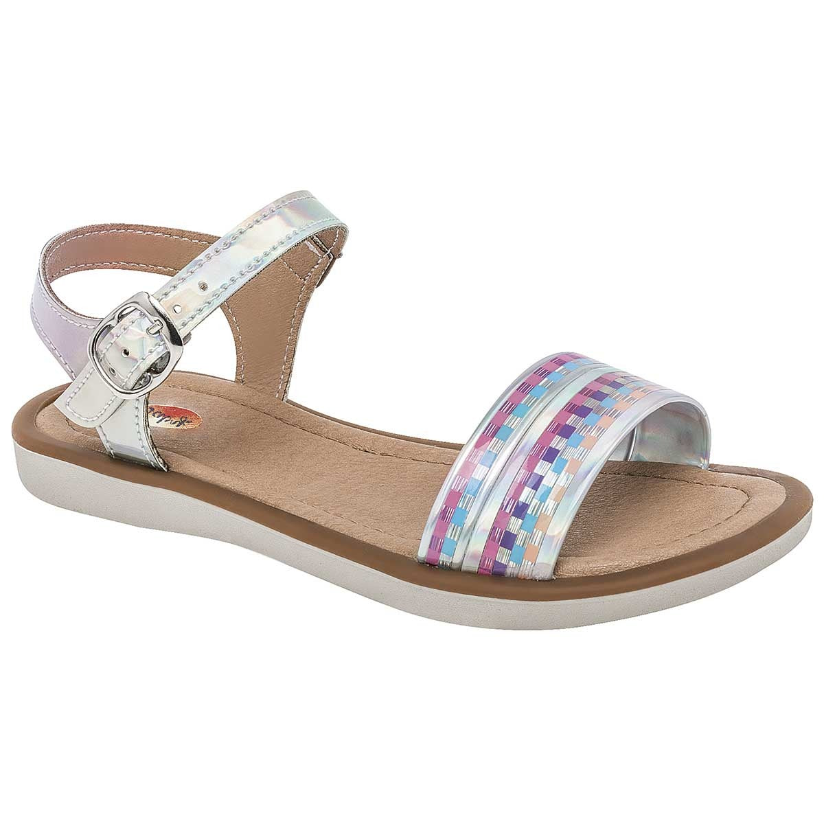 Sandalias Exterior Sintético Color Plata Para Niña De RBCOLLECTION