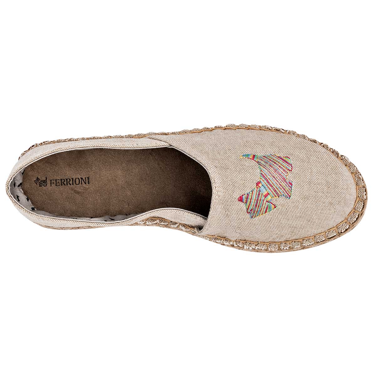 Alpargatas Exterior Sintético Color Beige Para Mujer De Ferrioni