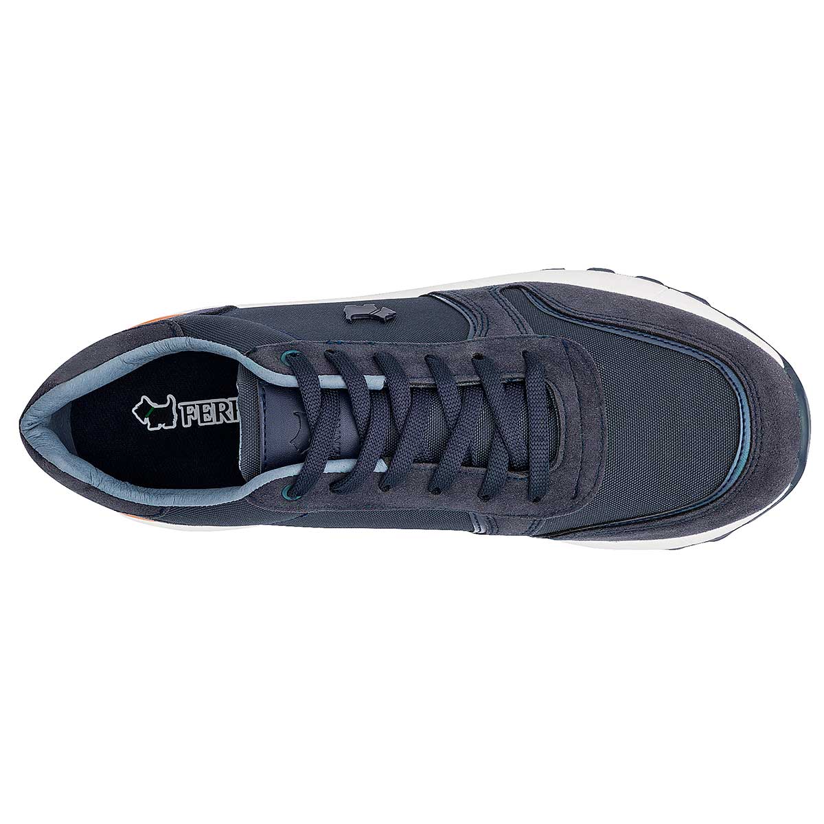 Tenis con cordones Exterior Sintético Color Marino Para Hombre De Ferrioni