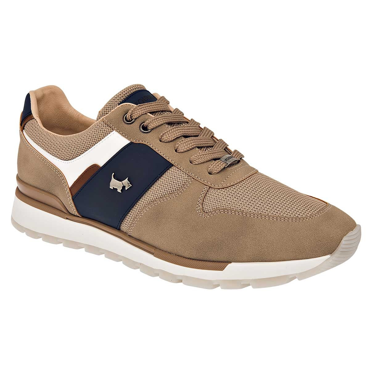 Tenis con cordones Exterior Sintético Color Beige Para Hombre De Ferrioni