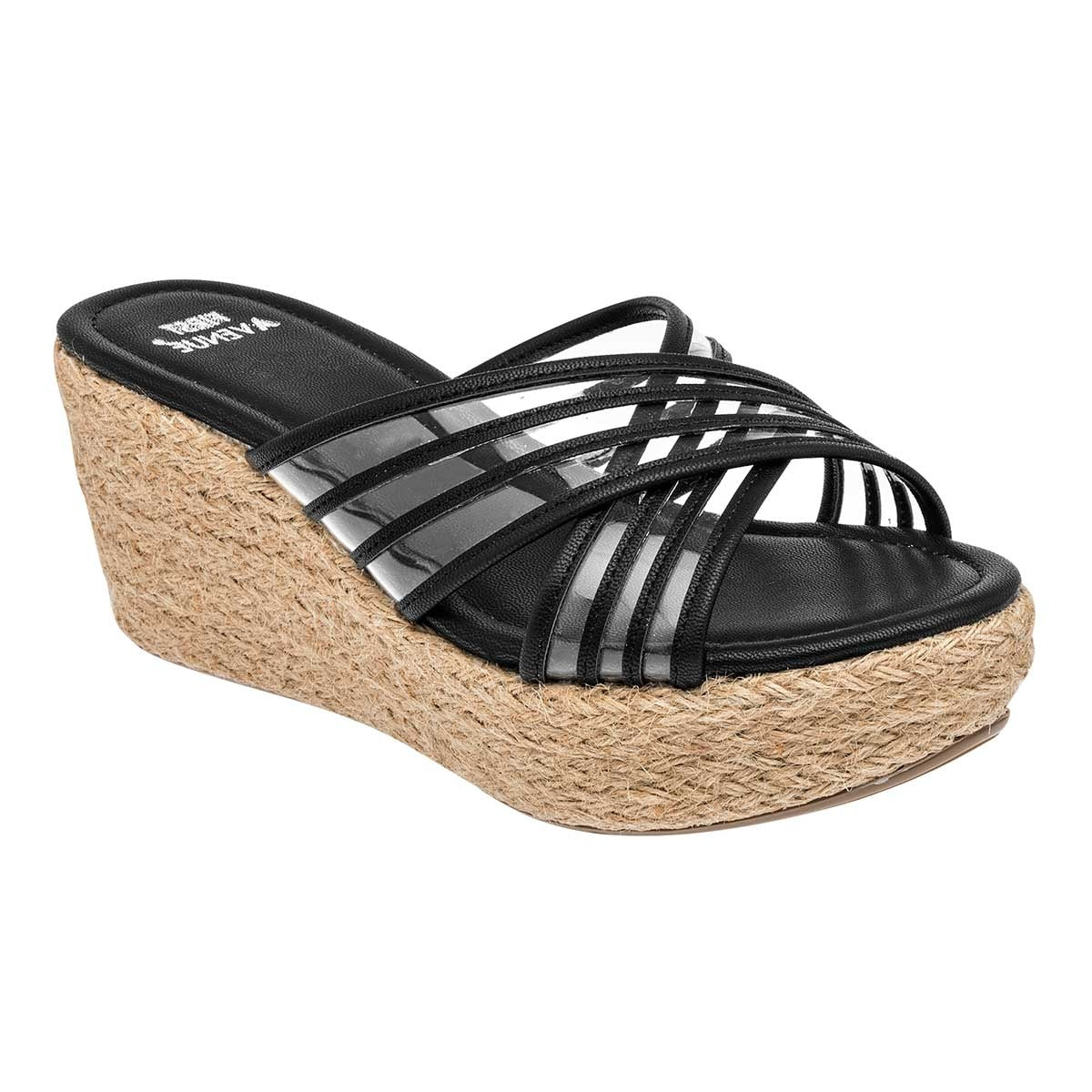 Sandalias con plataforma Exterior Sintético Color Transparete Para Mujer De First Avenue