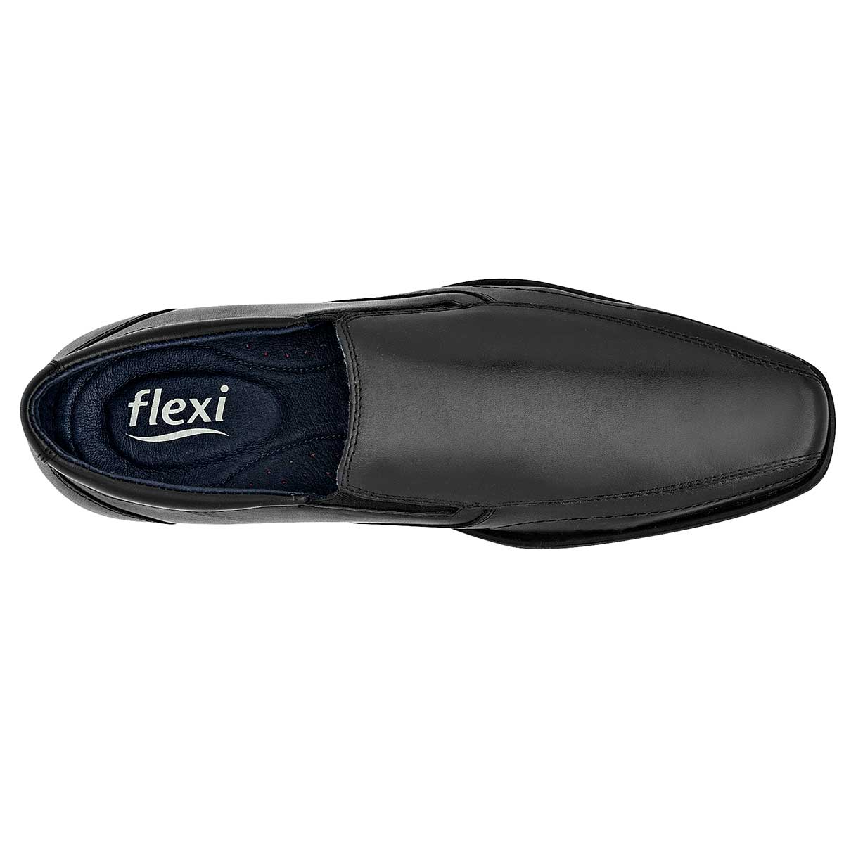 Zapatos de vestir Exterior Piel Color Negro Para Hombre De Flexi