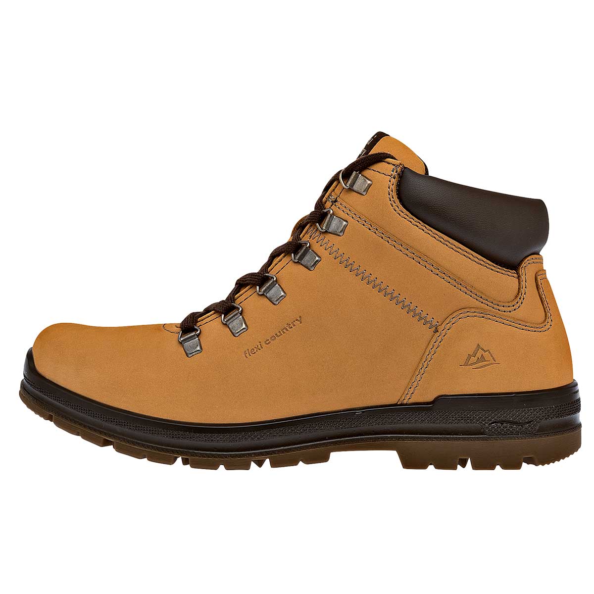 Botas de senderismo Exterior Piel Color Amarillo Para Hombre De Flexi