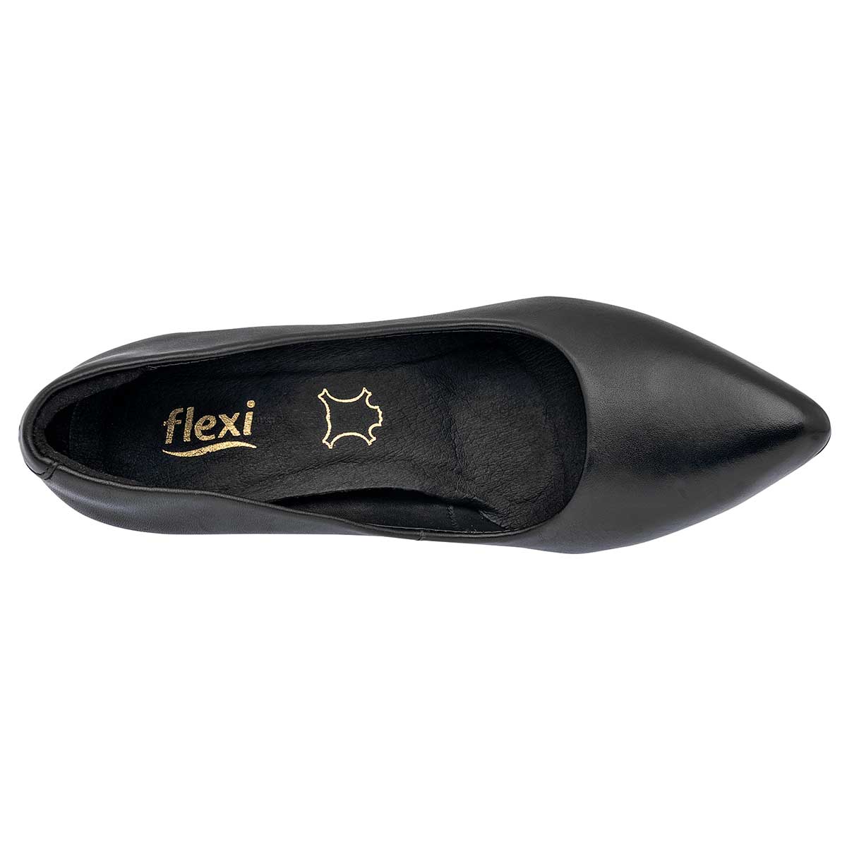 Zapatillas Exterior Piel Color Negro Para Mujer De Flexi